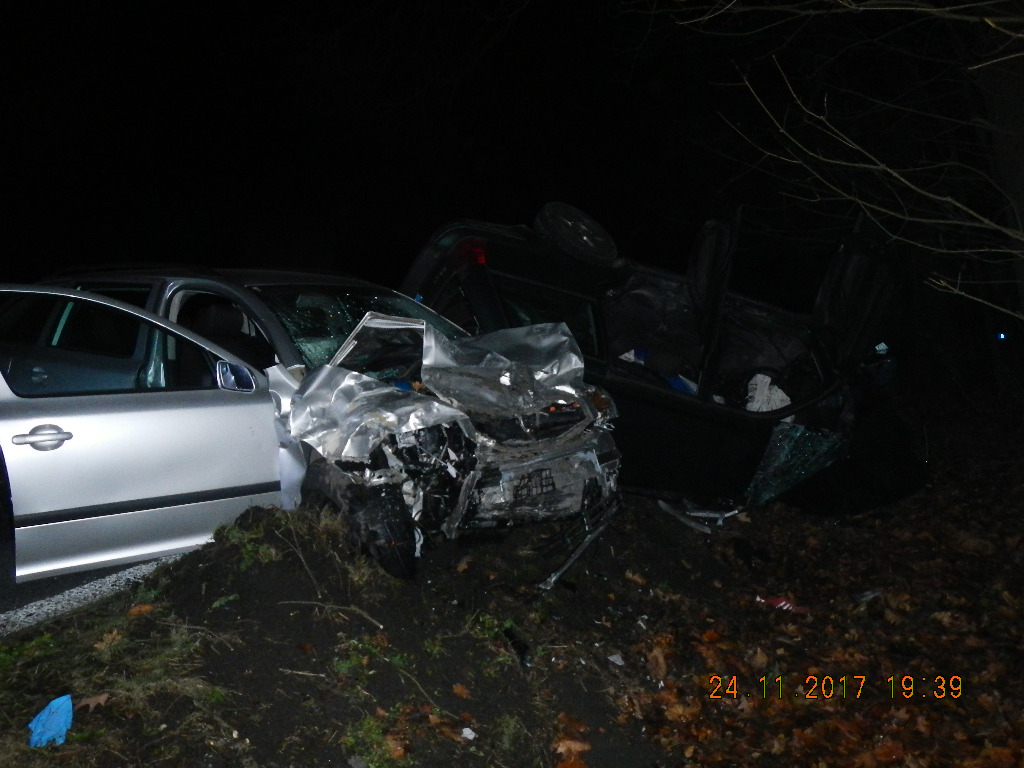Dopravní nehoda 2 OA, Lnáře - 24. 11. 2017 (4).JPG
