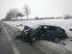 Dopravní nehoda 2 OA, Ševětín - 25. 1. 2017 (1)