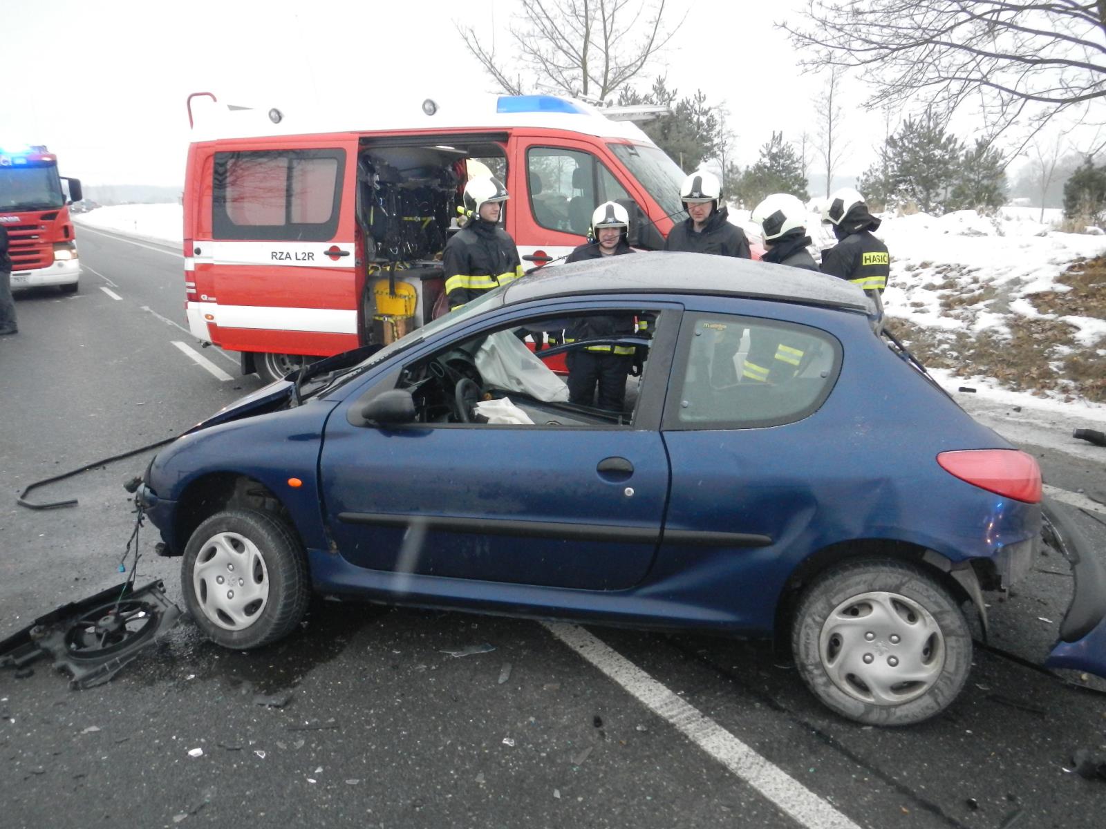 Dopravní nehoda 2 OA, Ševětín - 25. 1. 2017 (3).JPG