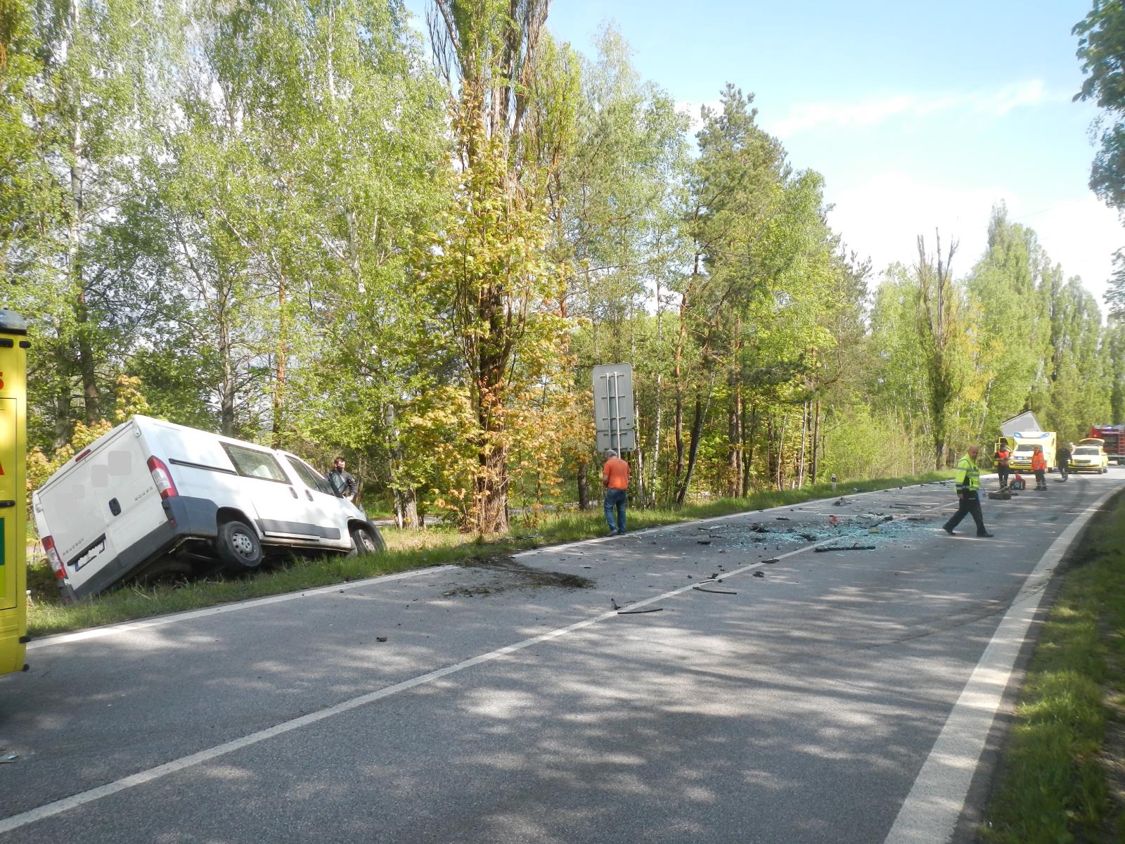 Dopravní nehoda dodávky a kamiónu, Kaplice - 16. 5. 2020 (4).JPG