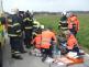 Dopravní nehoda motorky a OA, Nová Bystřice - 14. 4. 2017 (3)