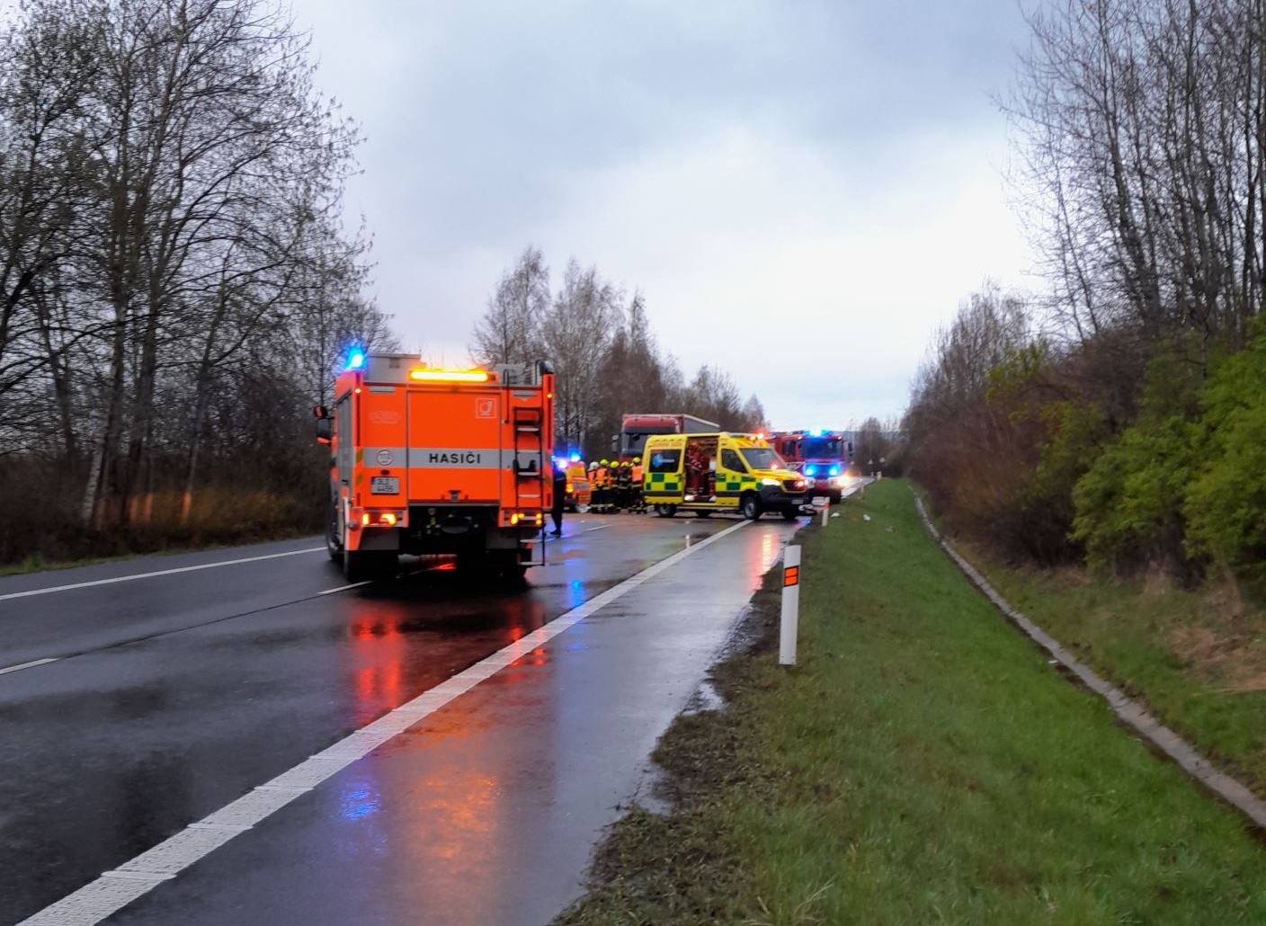 Dopravní nehoda u Hrádku n. N.