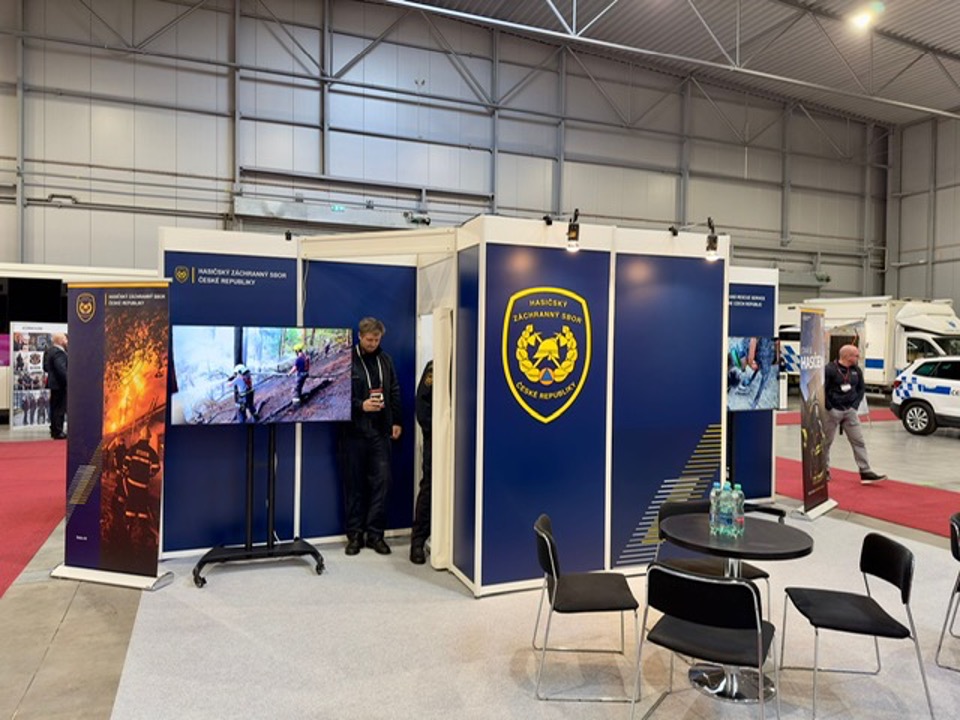 Expozice Hasičského záchranného sboru ČR na výstavě Future Forces Exhibition 2024