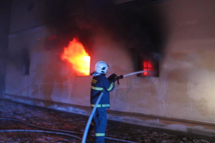 Požár v Hněvotíně