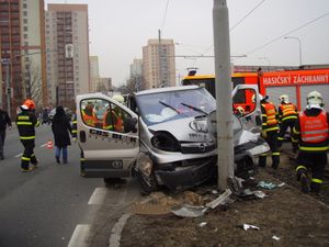 Likvidace následků dopravní nehody