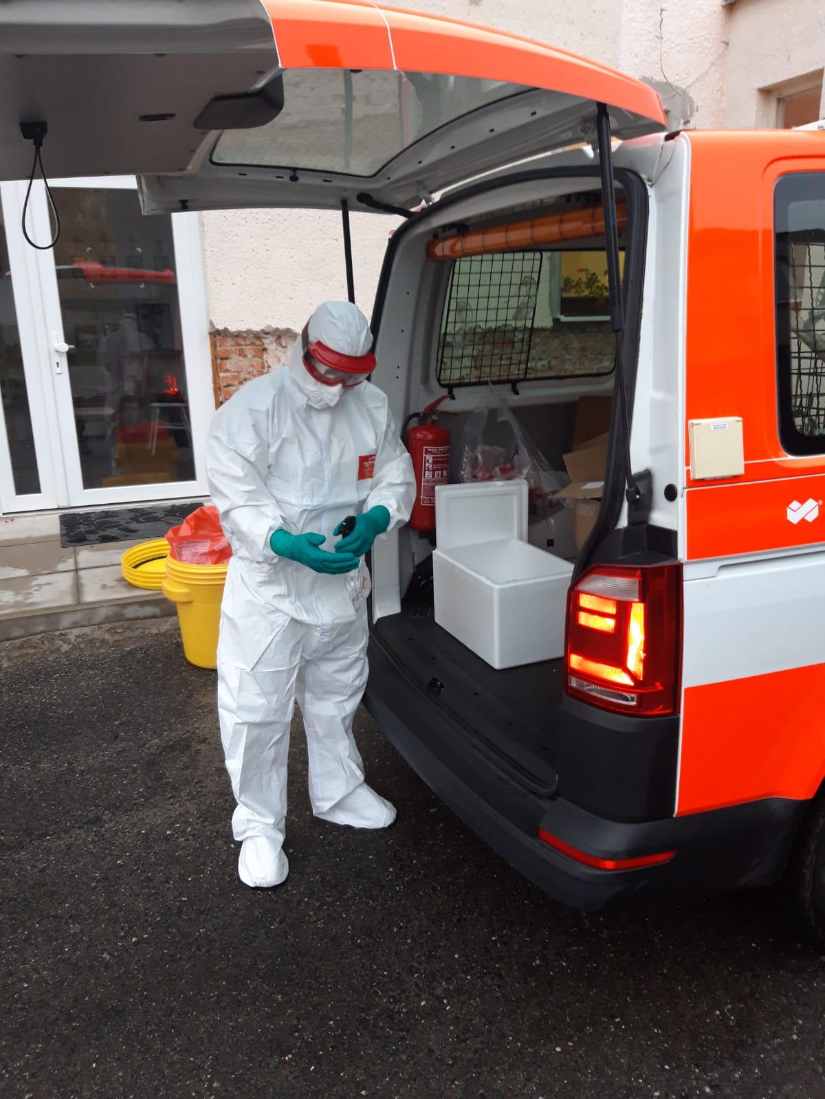 Mobilní odběrový tým HZS Libereckého kraje