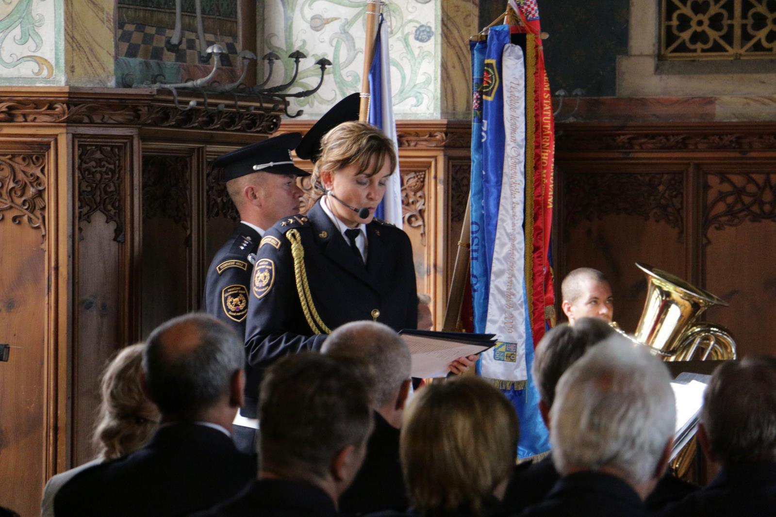 Na Bouzově se konaly slavnostní akce hasičů.