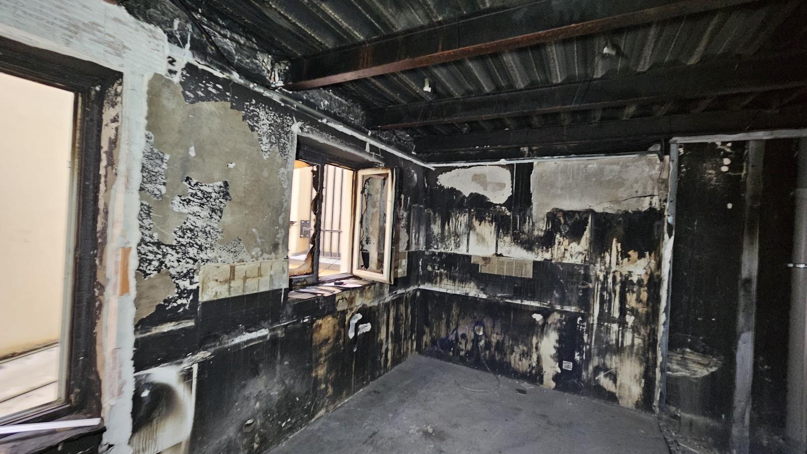 Ohnisko požáru v bytě domovníka