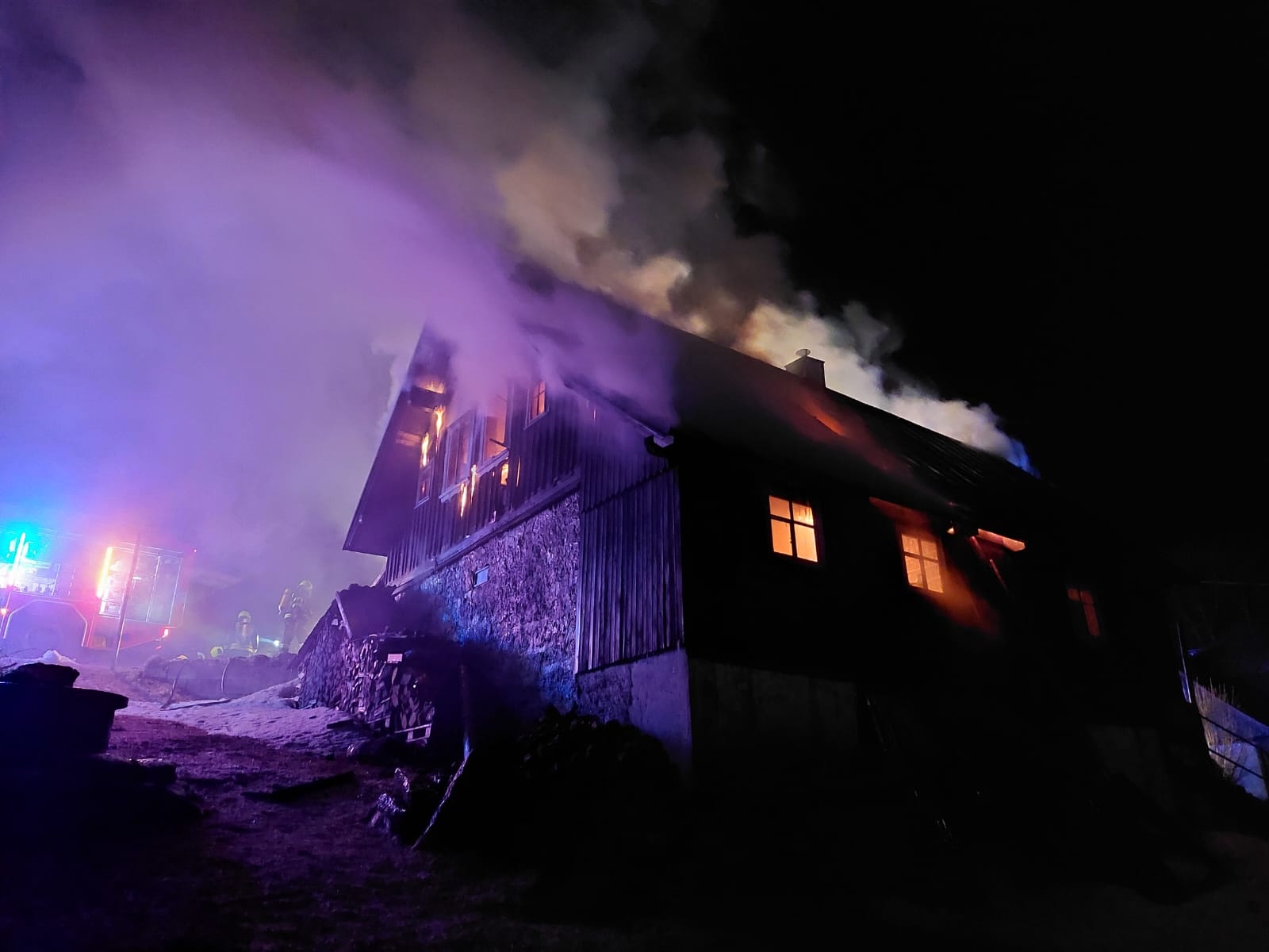 Požár Polubný 2022