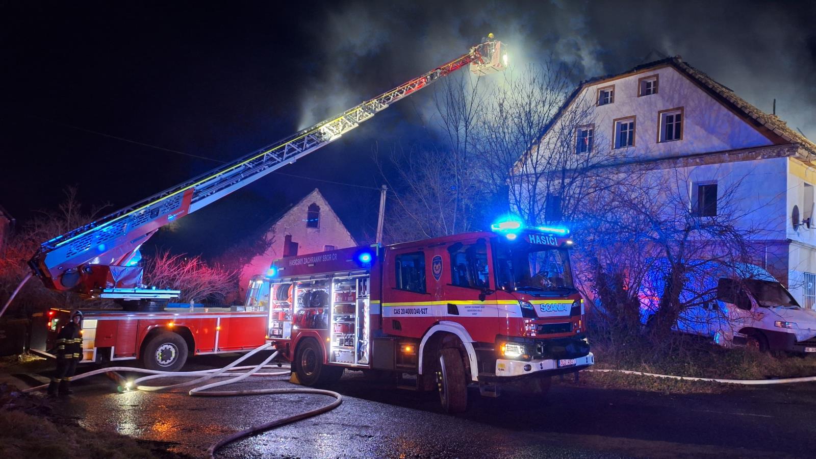 Požár bytového domu