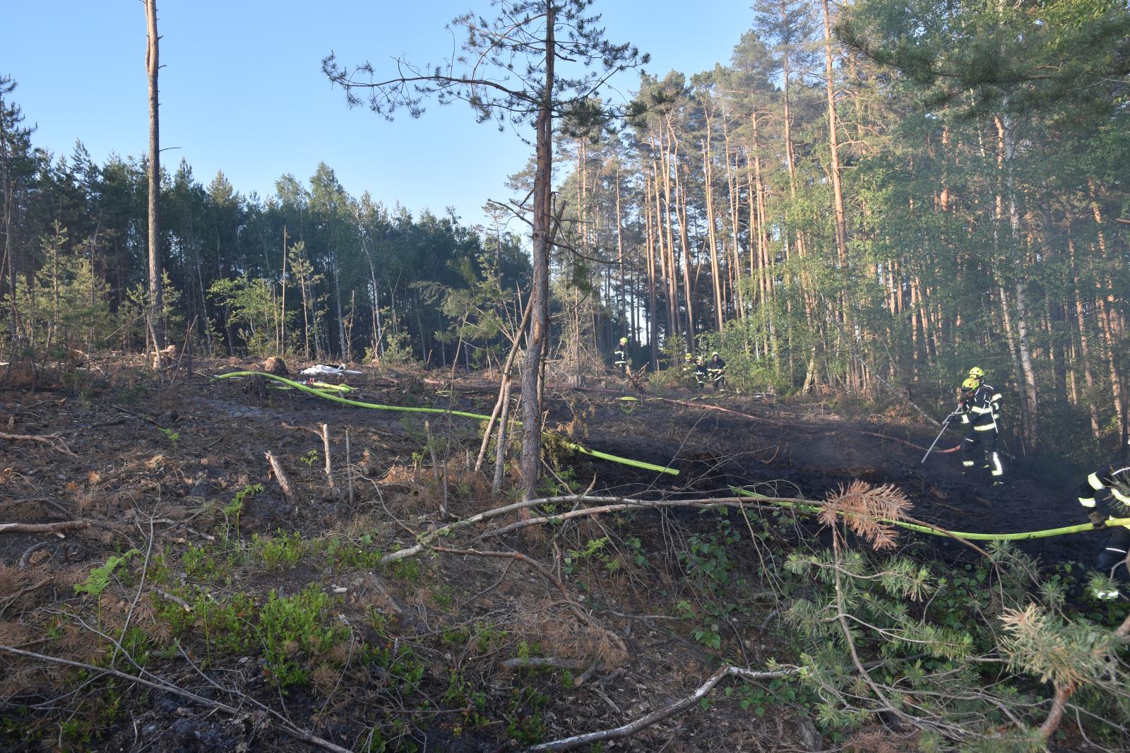 Požár lesního porostu Ralsko, Hradčany