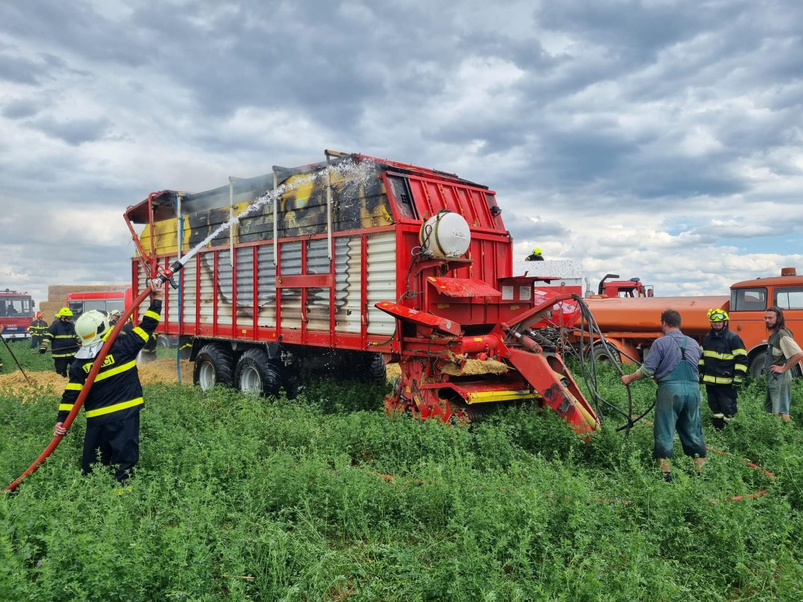 Požár sběracího vozu 3