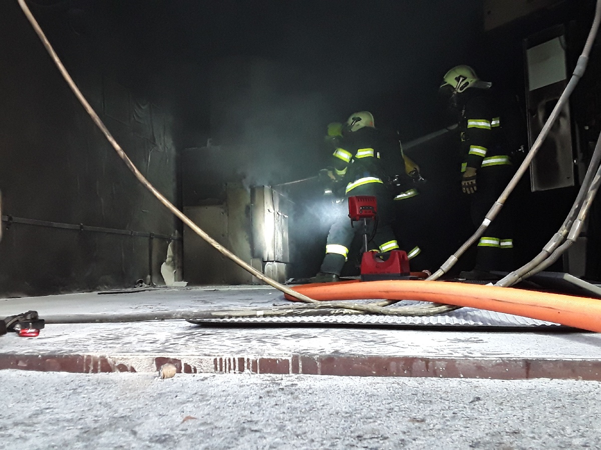 Požár trafostanice