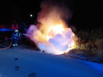 Požár vozidel Staročensko