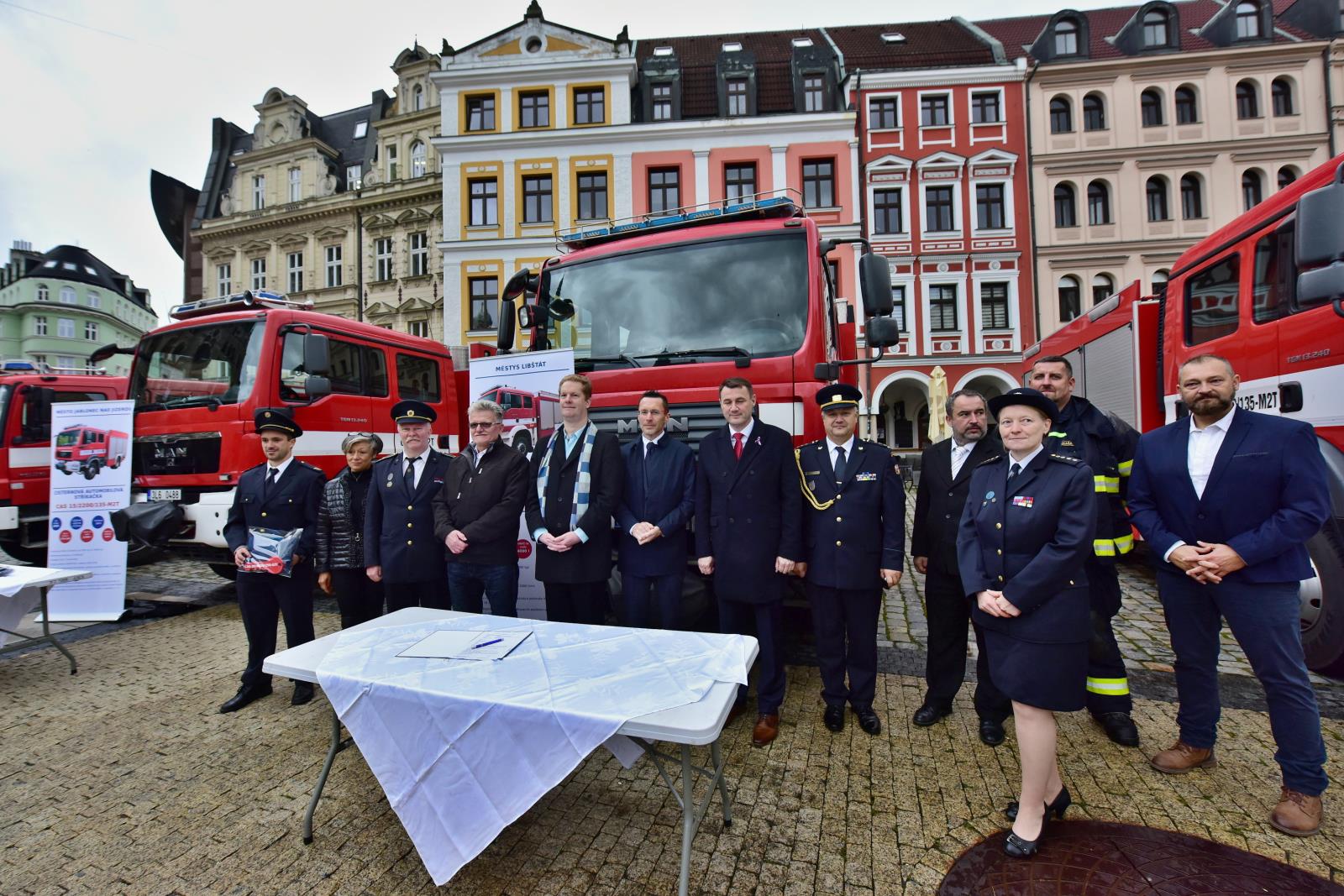 Předání CAS obcím LK