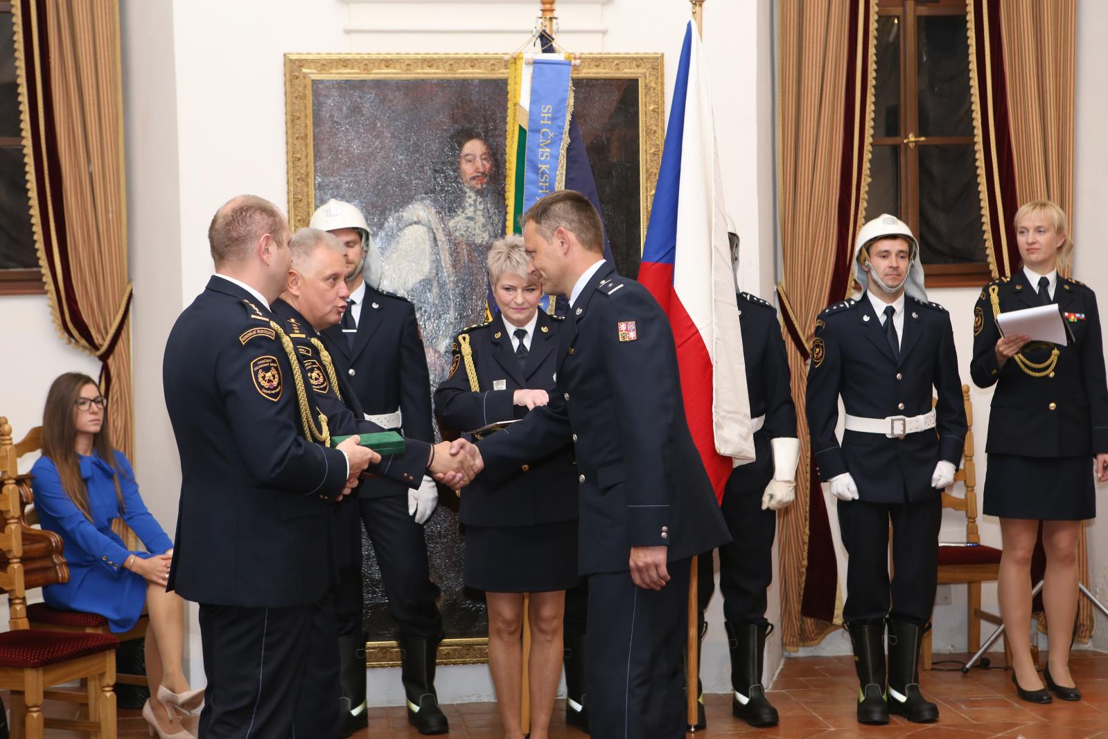 Předání medailí a složení slibu, Třeboň - 24. 10. 2019 (1).JPG