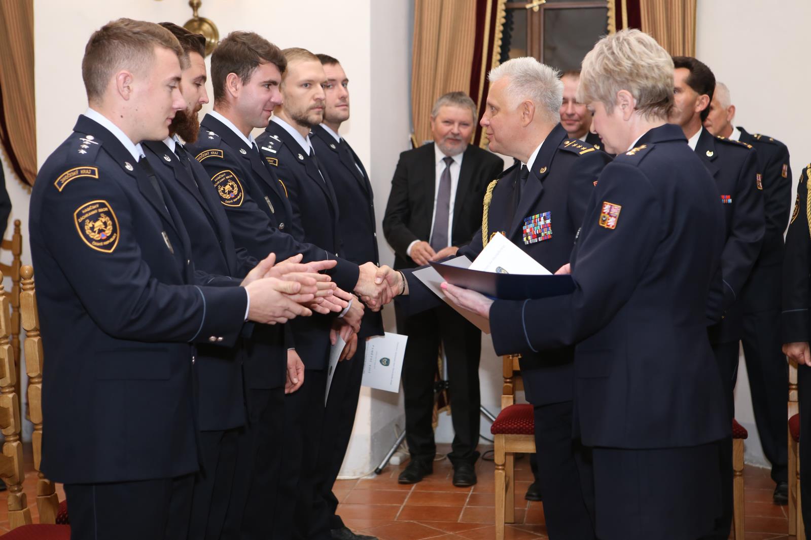 Předání medailí a složení slibu, Třeboň - 24. 10. 2019 (53).JPG