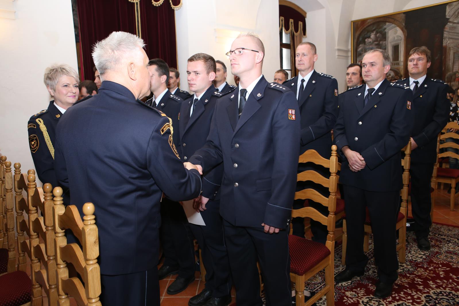 Předání medailí a složení slibu, Třeboň - 24. 10. 2019 (57).JPG