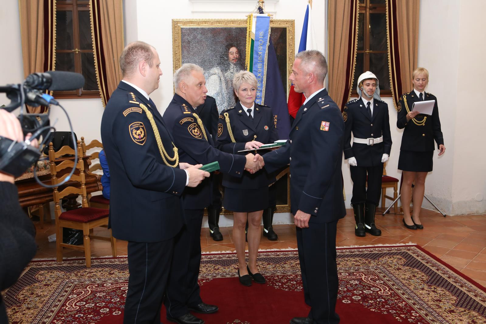 Předání medailí a složení slibu, Třeboň - 24. 10. 2019 (68).JPG