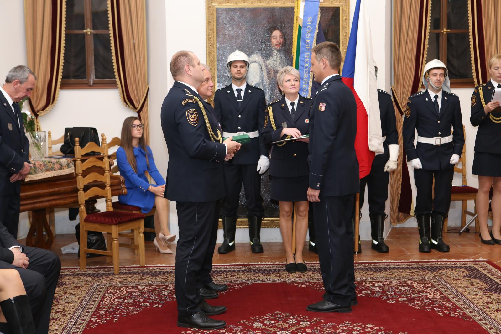 Předání medailí a složení slibu, Třeboň - 24. 10. 2019 (93).JPG