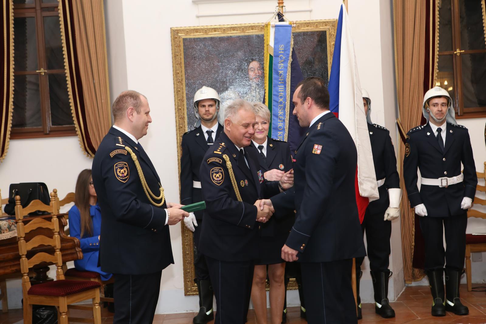 Předání medailí a složení slibu, Třeboň - 24. 10. 2019 (87).JPG