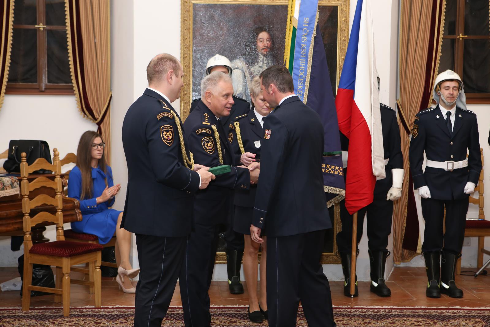 Předání medailí a složení slibu, Třeboň - 24. 10. 2019 (89).JPG