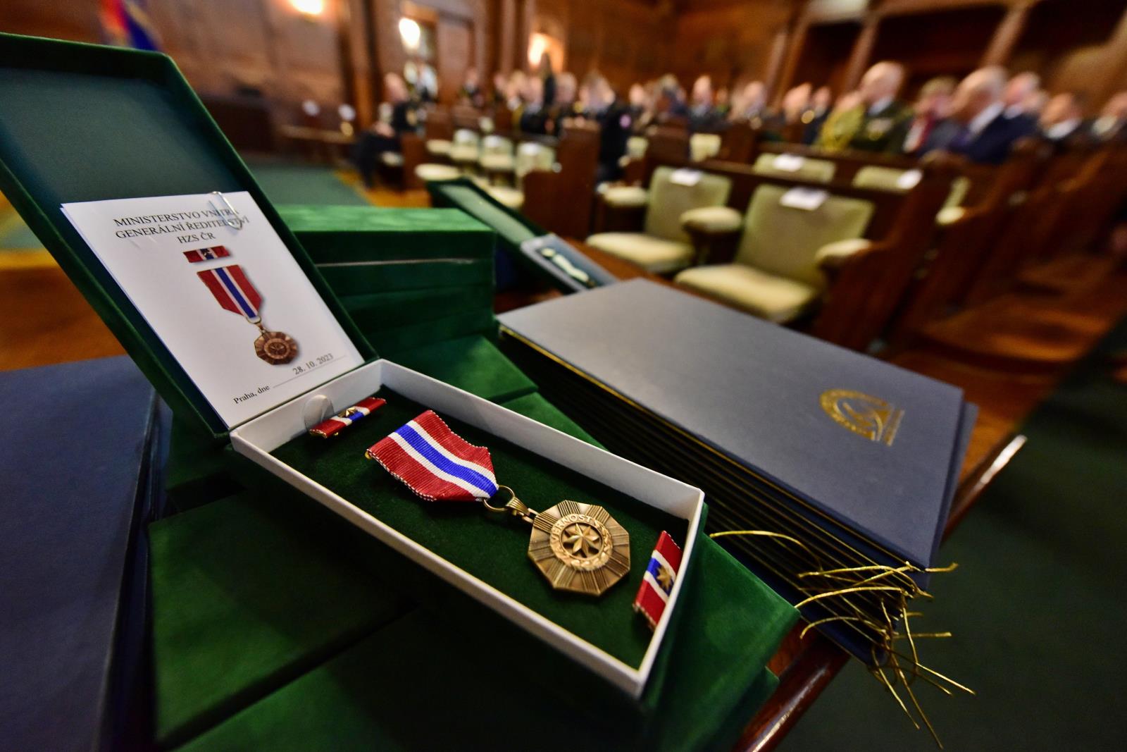 Předávání medailí HZS ČR 2023