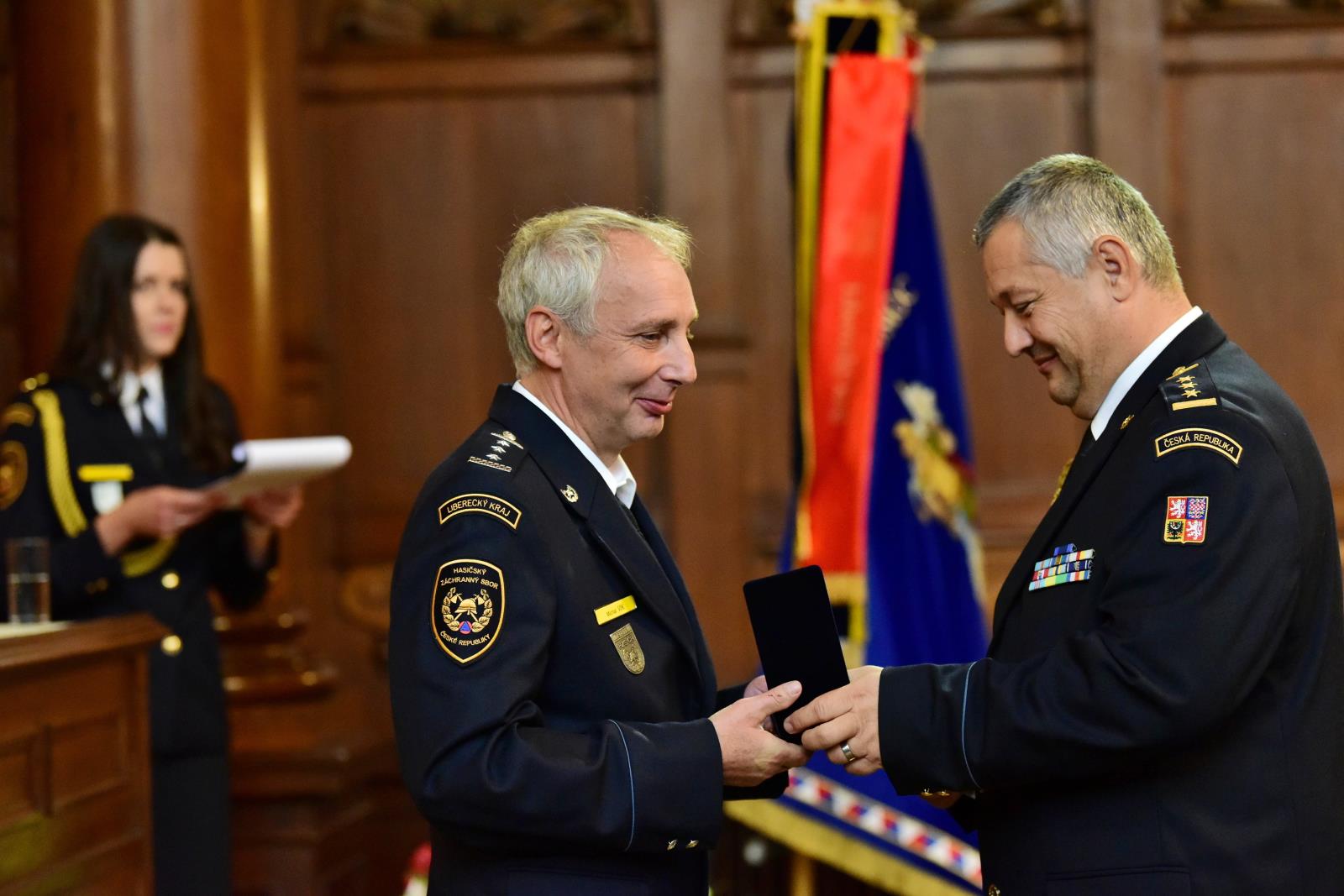 Předávání medailí HZS ČR 2023