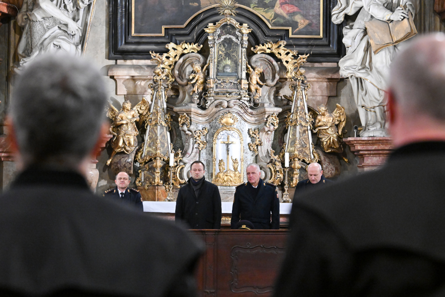 Slavnostní mše ke cti sv. Barbory v chrámu sv. Mikuláše v Praze na Malé Straně