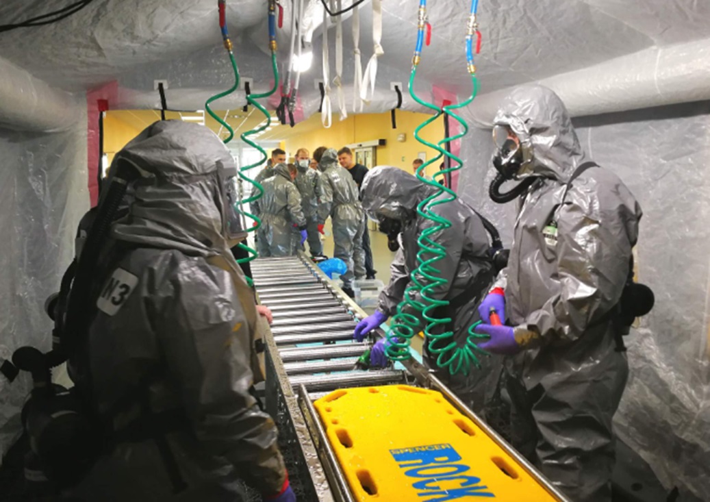 Stanoviště dekontaminace zraněných osob