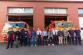 The joint photo in front of fire trucks (2)