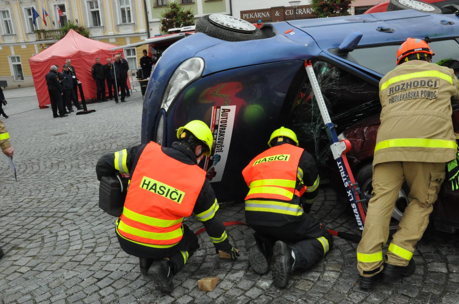 V Havlíčkově Brodě se konala krajská soutěž ve vyprošťování