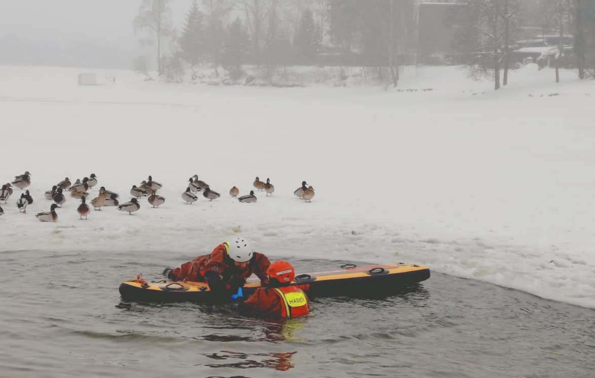 Výcvik, hasiči Jablonec n. N., Mšeno
