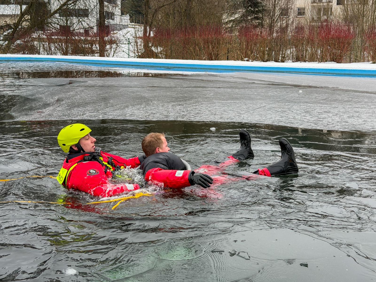 Výcvik tanvaldských hasičů