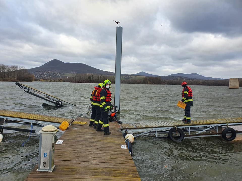 Zásah na potopené lodi.