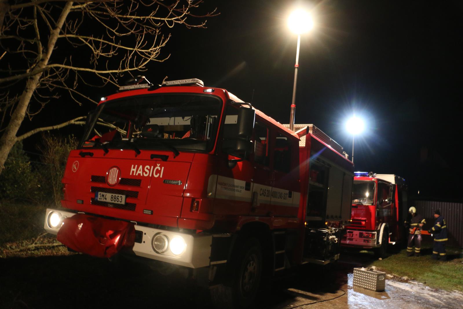 čerpání vody HFS SOMATI - odstranění nebezpečných stavů Mostkovice 20.1.2018