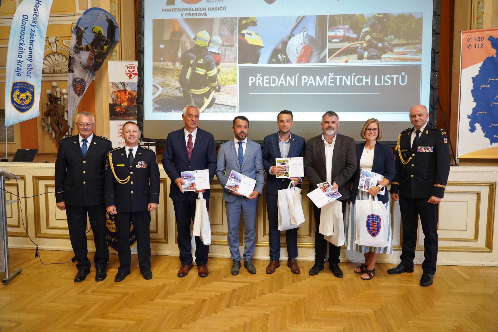 foto akce výročí 70 let profesionálních hasičů v Přerově - 21.6.2023