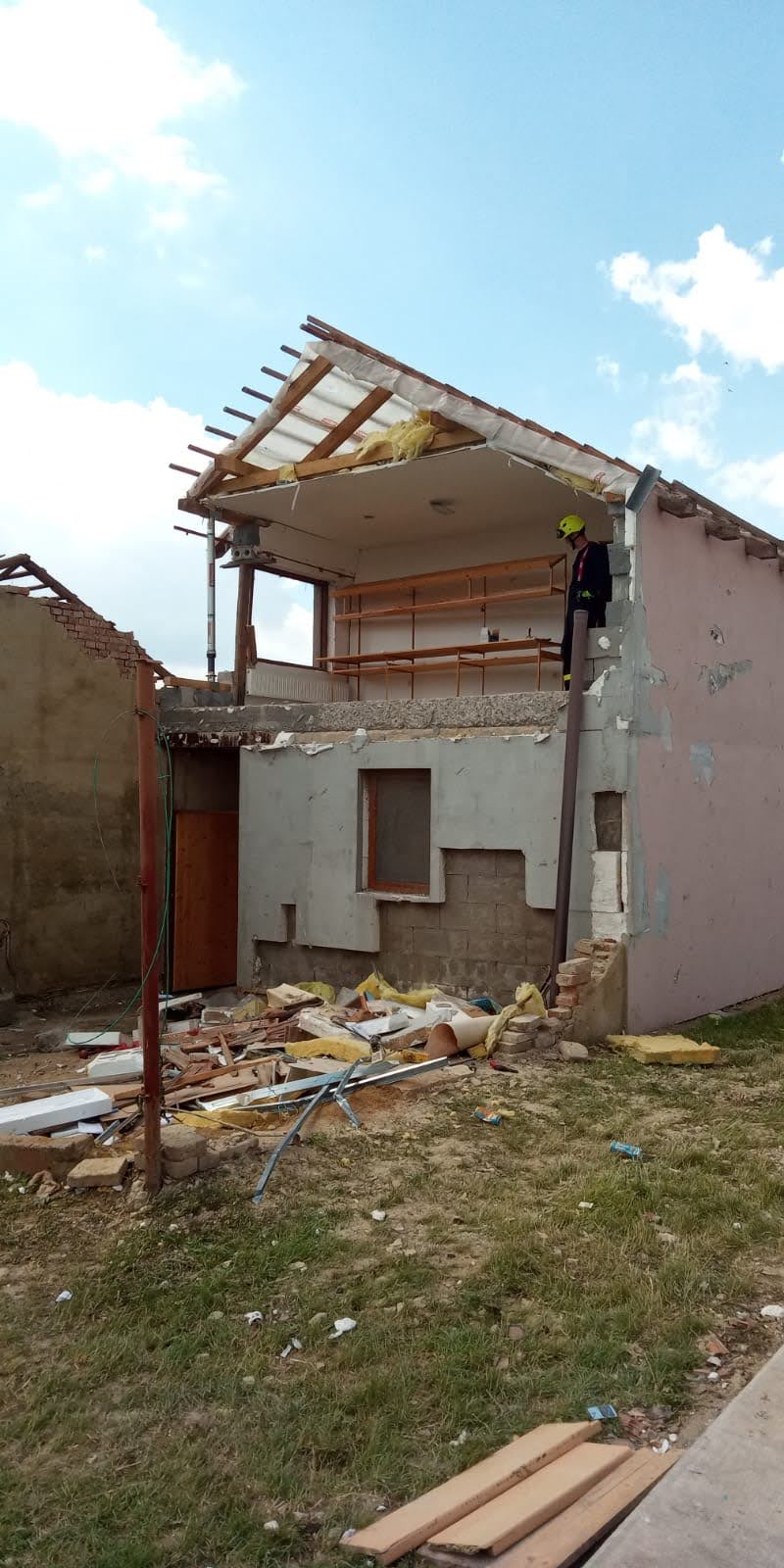 likvidační práce v Moravské Nové Vsi