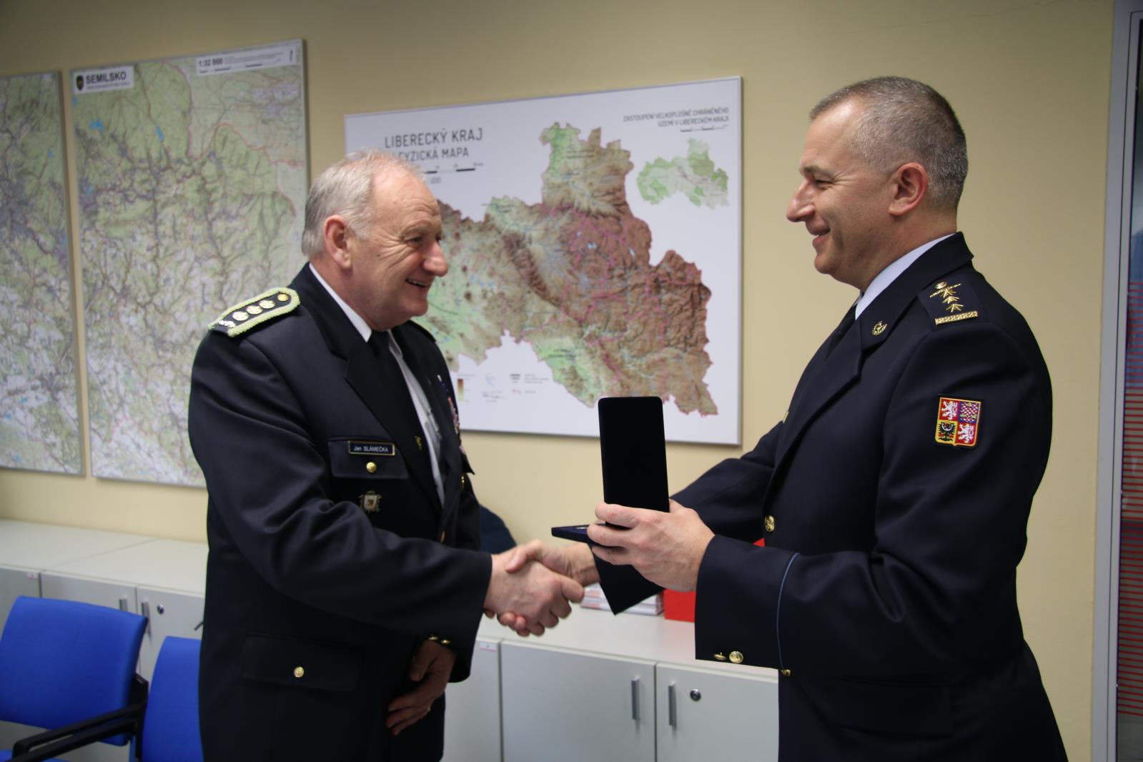 předání medaile HZS LK