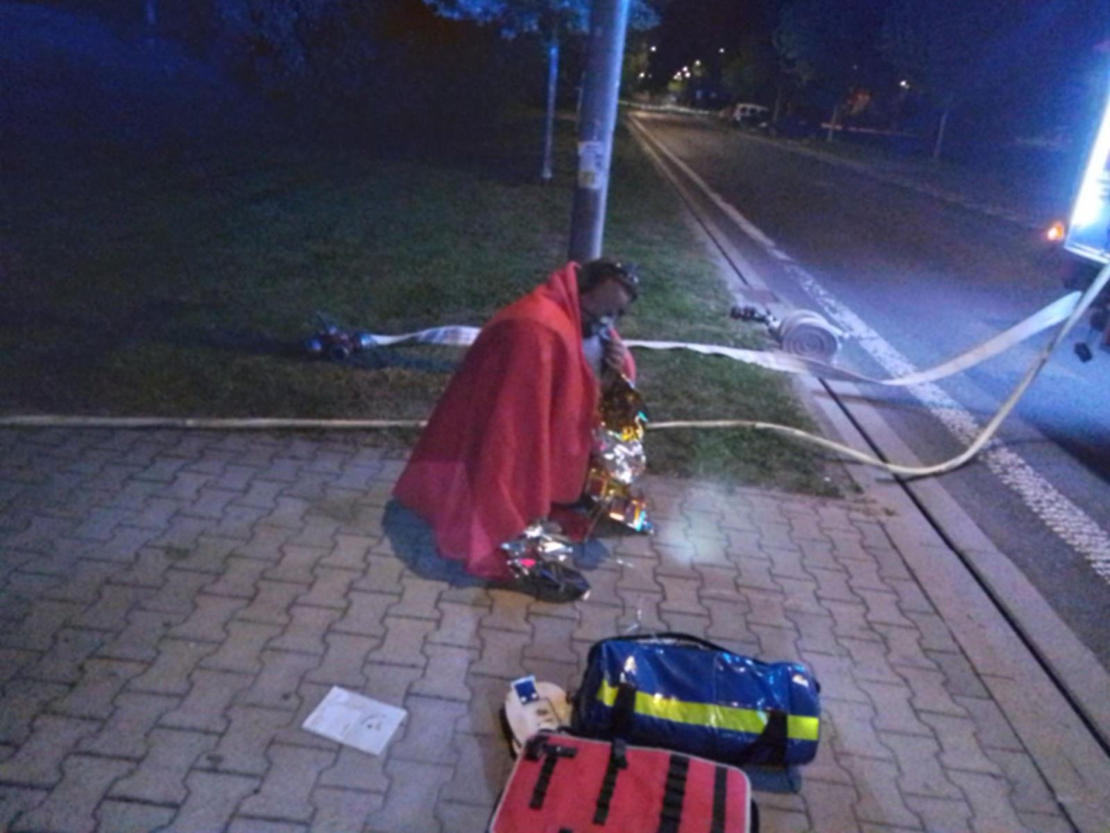 požár bytu v Lovosicích