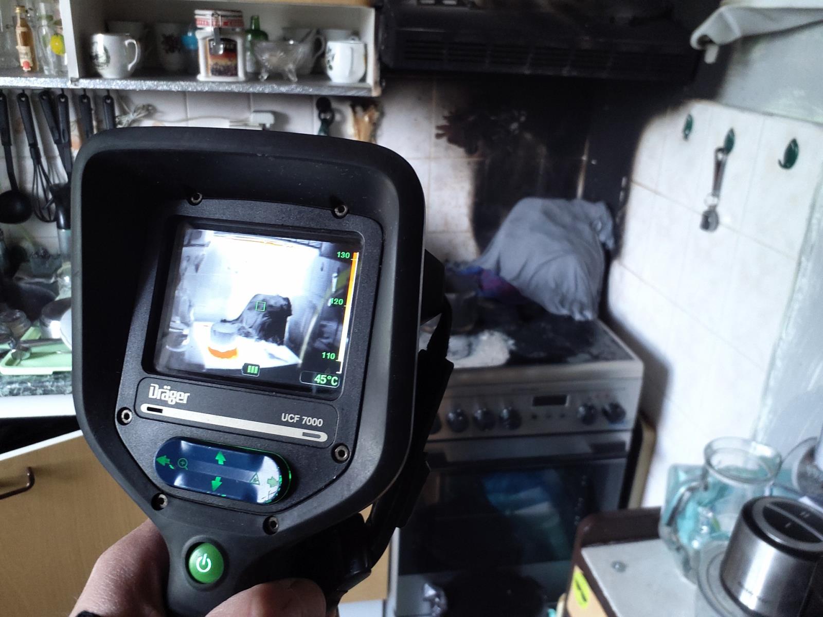 požár bytu v Ústí nad Orlicí