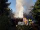 požár chatky v Roudnici nad Labem