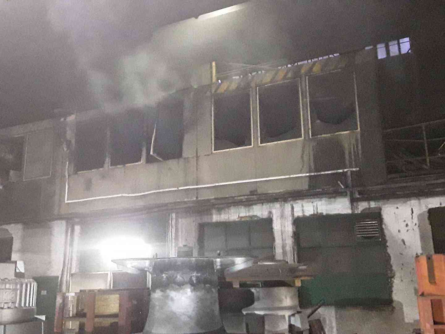 pozar kancelarke bunky Dolni Sukolom