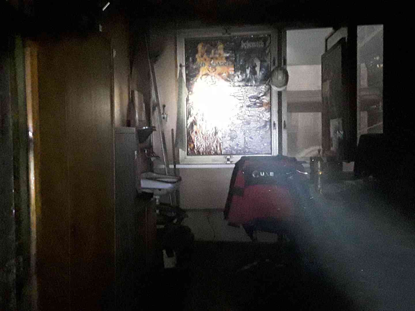 pozar kancelarke bunky Dolni Sukolom