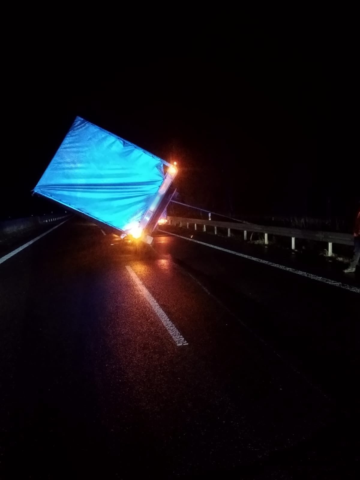 silný vítr v Libereckém kraji