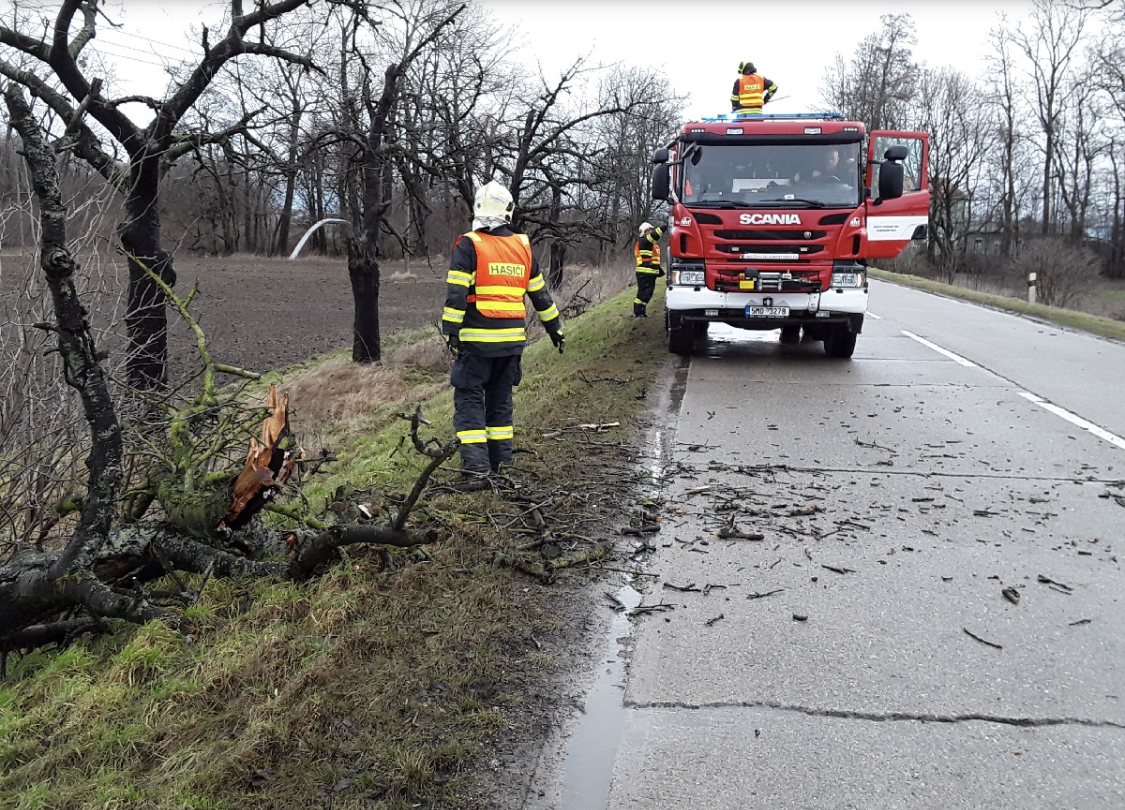 silný vítr a vydatné srážky Olomoucký kraj 4-5_2_2020