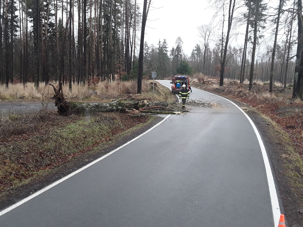 silný vítr a vydatné srážky Olomoucký kraj 4-5_2_2020