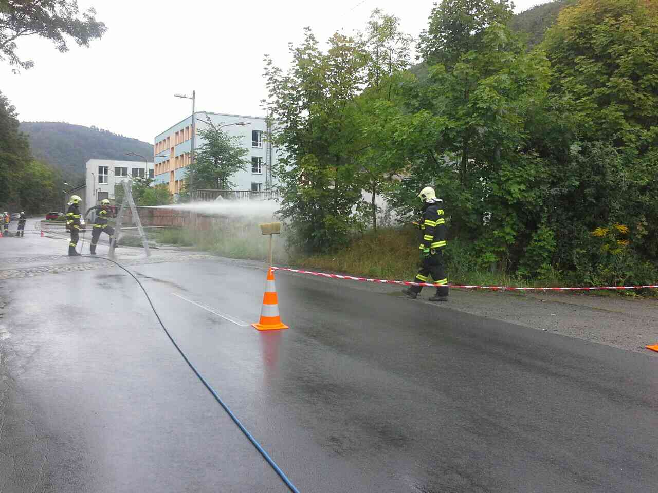 unik plynu v Hlubockach