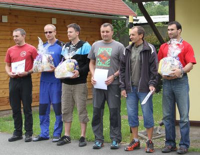 vyhlašení výsledků štafet