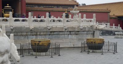 zakázané město 15. století nádoby na vodu pro případný požár